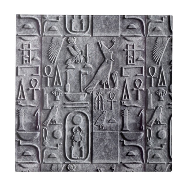 Flieseägyptische Egyptology-Hieroglyphen Symb Fliese (Vorderseite)