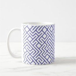 Fliesen 10 DRUCKEN Generativ (Periwinkle Linien) Kaffeetasse
