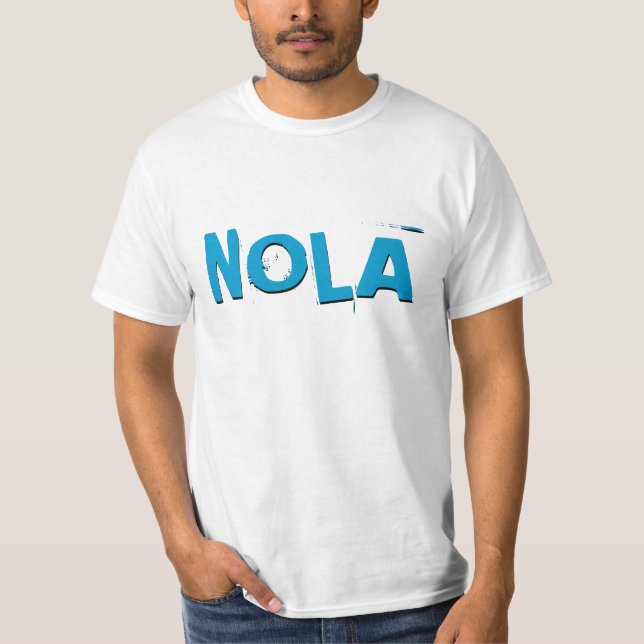 Fliesen-Art-T-Shirts Spitze NOLA New Orleans alte T-Shirt (Vorderseite)