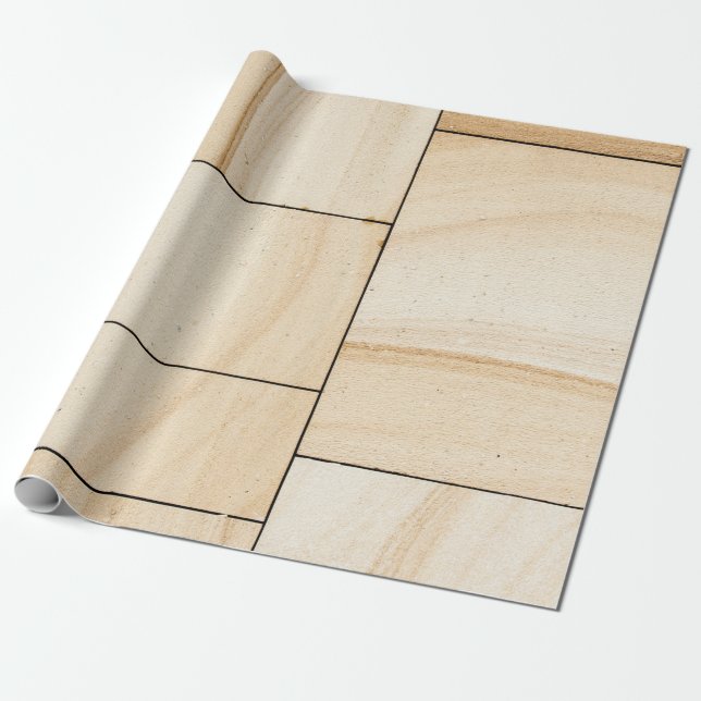 Fliesen aus brauner Keramik Geschenkpapier (Ungerollt)