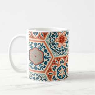 Fliesen aus gemustertem Hexagon-Zement, Kaffeetasse