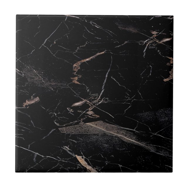 Fliesen aus schwarzem und goldenen Boden (Vorderseite)