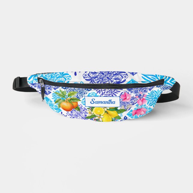 Fliesen aus sizilianischem Zitrusfrüchte Bauchtasche (Vorderseite)