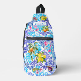 Fliesen aus sizilianischem Zitrusfrüchte Crossbody Bag