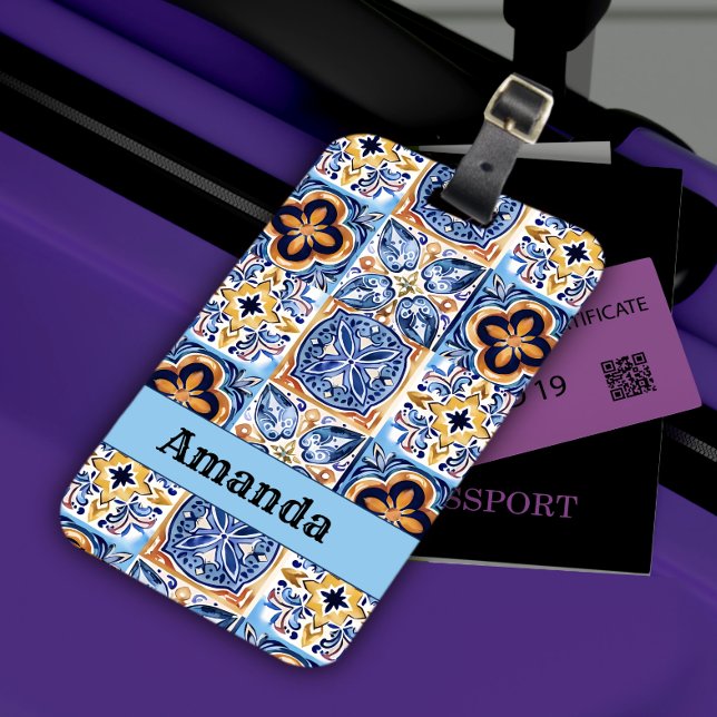 Fliesen aus sizilianischer Keramik Gepäckanhänger (Von Creator hochgeladen)