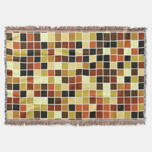 Fliesen, braune Mosaikfliesen, geometrisches Muste Decke