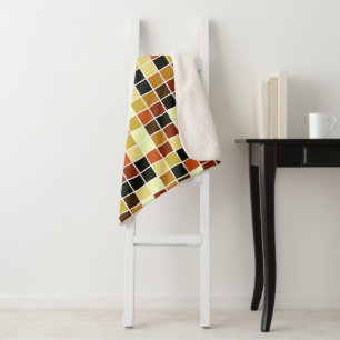 Fliesen, braune Mosaikfliesen, geometrisches Muste Sherpadecke