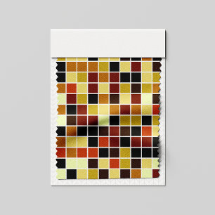 Fliesen, braune Mosaikfliesen, geometrisches Muste Stoff