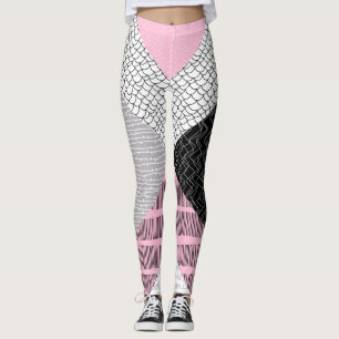 Fliesen, Freehe und zeichnend Muster. Leggings