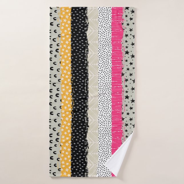 Fliesen für Patchwork: Vielseitiges Nahtloses Desi Badehandtuch (Badehandtuch)