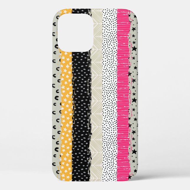 Fliesen für Patchwork: Vielseitiges Nahtloses Desi Case-Mate iPhone Hülle (Rückseite)