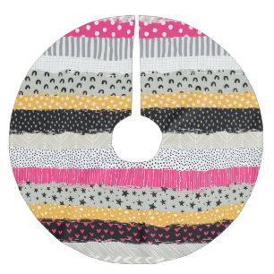 Fliesen für Patchwork: Vielseitiges Nahtloses Desi Polyester Weihnachtsbaumdecke