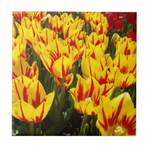 Fliesen Geschenk Kunst Gelbe Tulpen Blumen Floral
