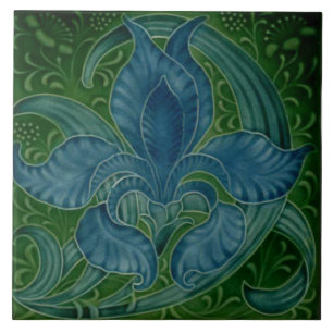 Fliesen-Kamin im Jugendstil dekorativ Fliese