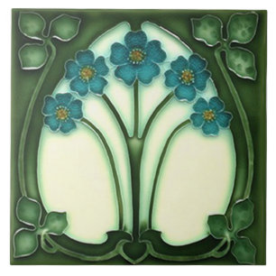 Fliesen-Kamin im Jugendstil dekorativ Fliese