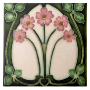Fliesen-Kamin im Jugendstil dekorativ Fliese