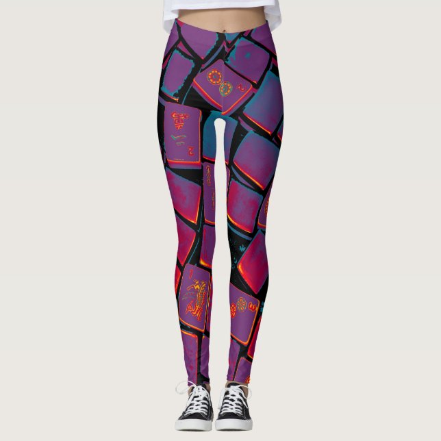 Fliesen-Leggings Milliamperestunde Jongg Leggings (Vorderseite)