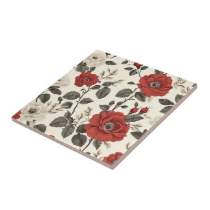 Fliesen mit klassischer Rose für Zuhause-Bodenbelä