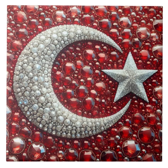 Fliesen mit Türkischen Farben, modernes Design (Vorderseite)