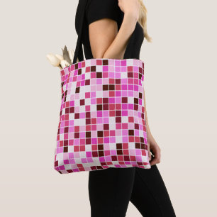 Fliesen, rosa Mosaikfliesen, geometrisches Muster