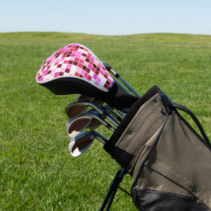 Fliesen, rosa Mosaikfliesen, geometrisches Muster Golf Headcover