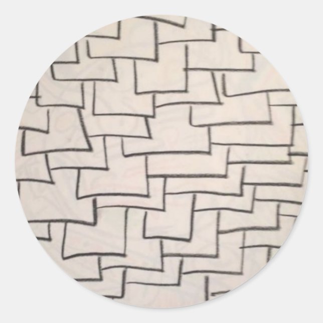 Fliesen Runder Aufkleber (Vorderseite)