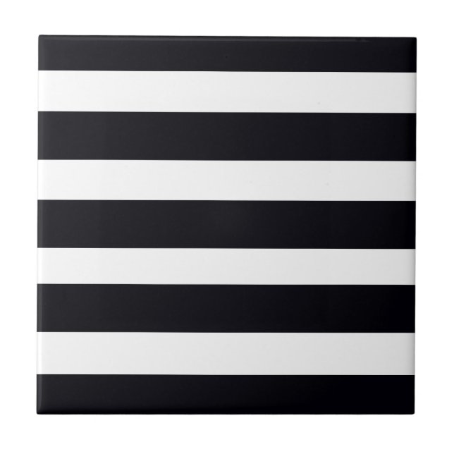 Fliesen Tile Moderne schicke BLACK & WHITE STRIPES (Vorderseite)