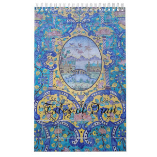 Fliesen von der Iran-Architektur Kalender