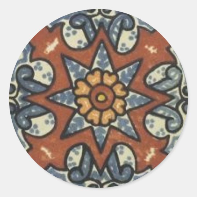 Fliesenaufkleber Runder Aufkleber (Vorderseite)