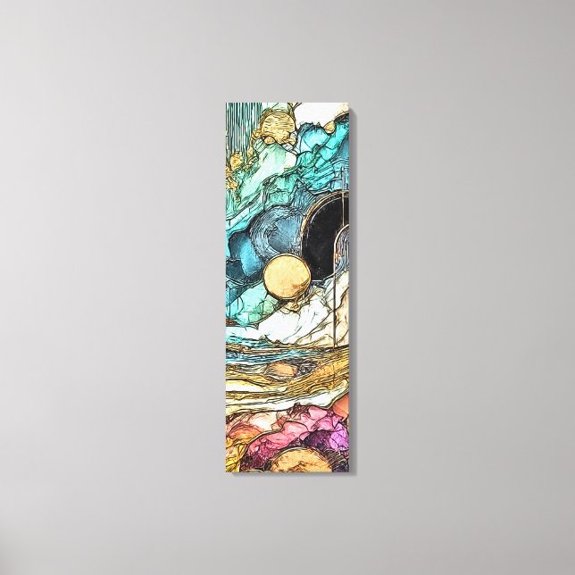 Fliesender Goldfluss  Leinwanddruck (Vorderseite)