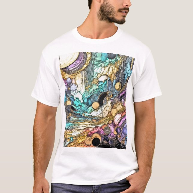 Fliesender Goldfluss  T-Shirt (Vorderseite)