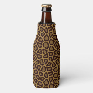 Fliesenhintergrund mit einem Leopardpelz Flaschenkühler
