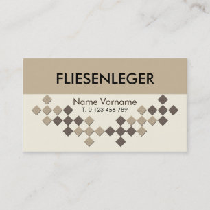 Fliesenleger- Handwerker Visitenkarte
