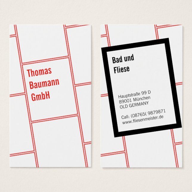 Fliesenleger Tiles Handy Man  (Vorne & Hinten)