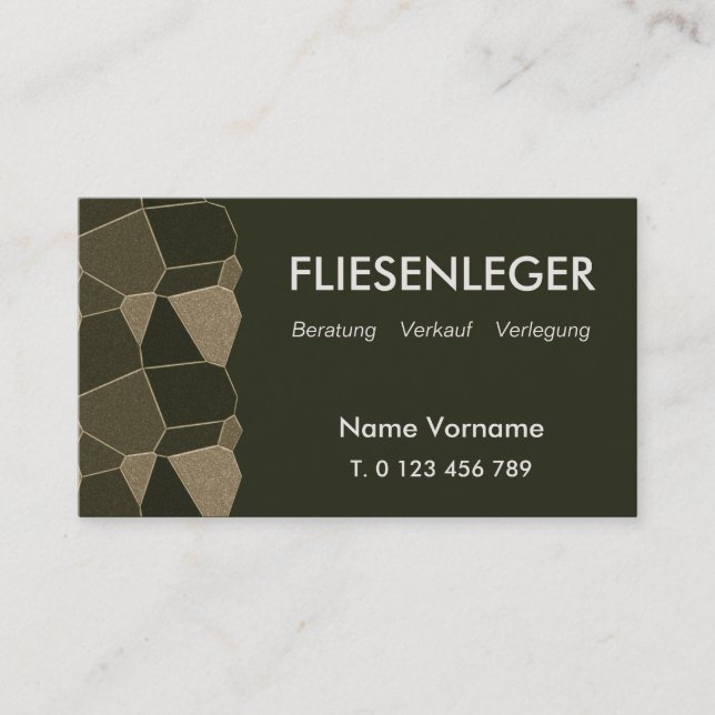 fliesenleger visitenkarte (Vorderseite)