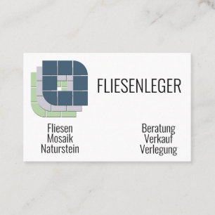 Fliesenleger Visitenkarte