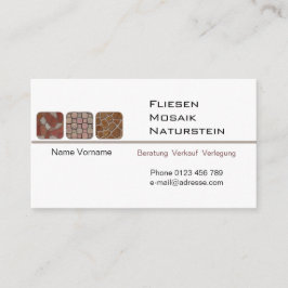 Fliesenleger Visitenkarte