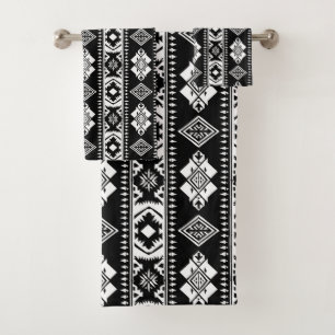 Fliesenmuster aus coolem Western Badhandtuch Set