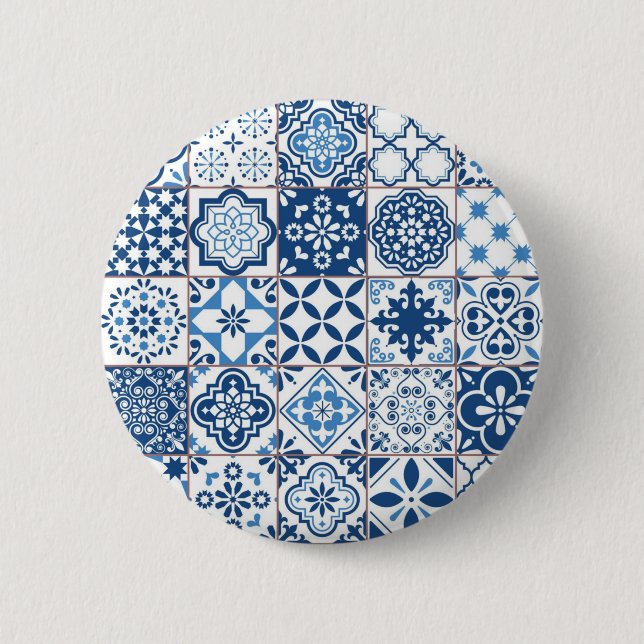 Fliesenmuster für Keramiken Button (Vorderseite)