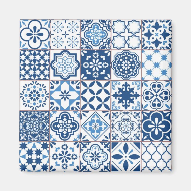 Fliesenmuster für Keramiken Magnet (Vorne)