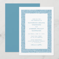 Fliesenrahmen einfache griechisch-blaue Hochzeit i