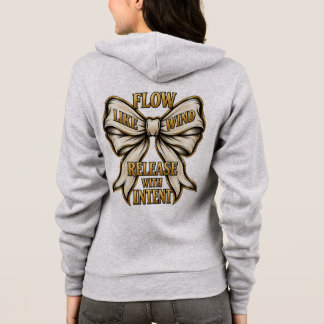 Fließ wie der Wind, loslassen mit Absicht Grafik Hoodie