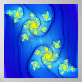 Fließbandlinien (12" x 12") Art Print Poster