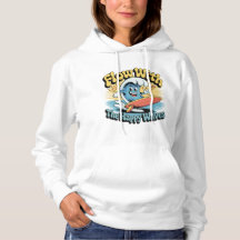 Fließen Sie Mit Den Glücklichen Wellen Retro-Surf-