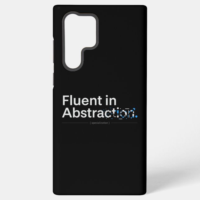 Fließend in Abstraktion Dark Mode Coding Design Samsung Galaxy Hülle (Rückseite)