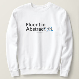 Fließend in Abstraktion Minimalistisches Code-Konz Sweatshirt