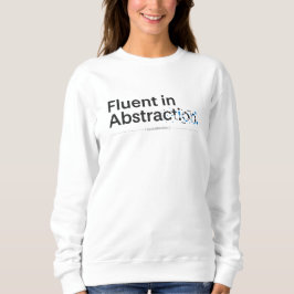 Fließend in Abstraktion Minimalistisches Code-Konz Sweatshirt