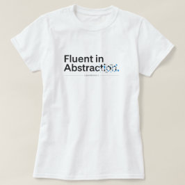 Fließend in Abstraktion Minimalistisches Coding-De T-Shirt