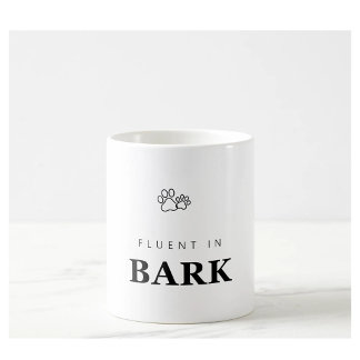Fließend in Bellen Lustiger Hunde Liebhaber Pfoten Kaffeetasse