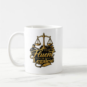 Fließend in Legalese Lustiger Anwalt Klassischer B Kaffeetasse